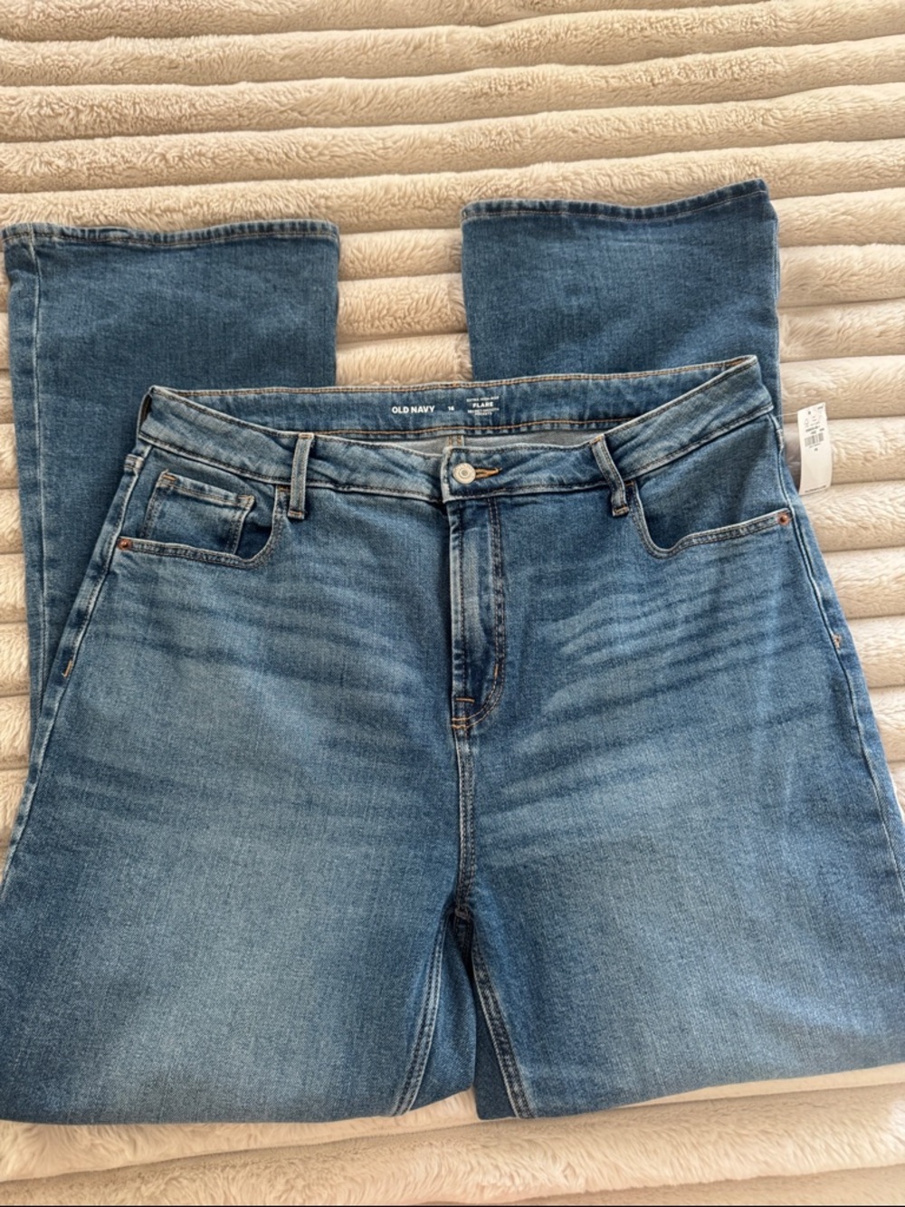 Old Navy Women's Medium Blue Straight Leg Jeans